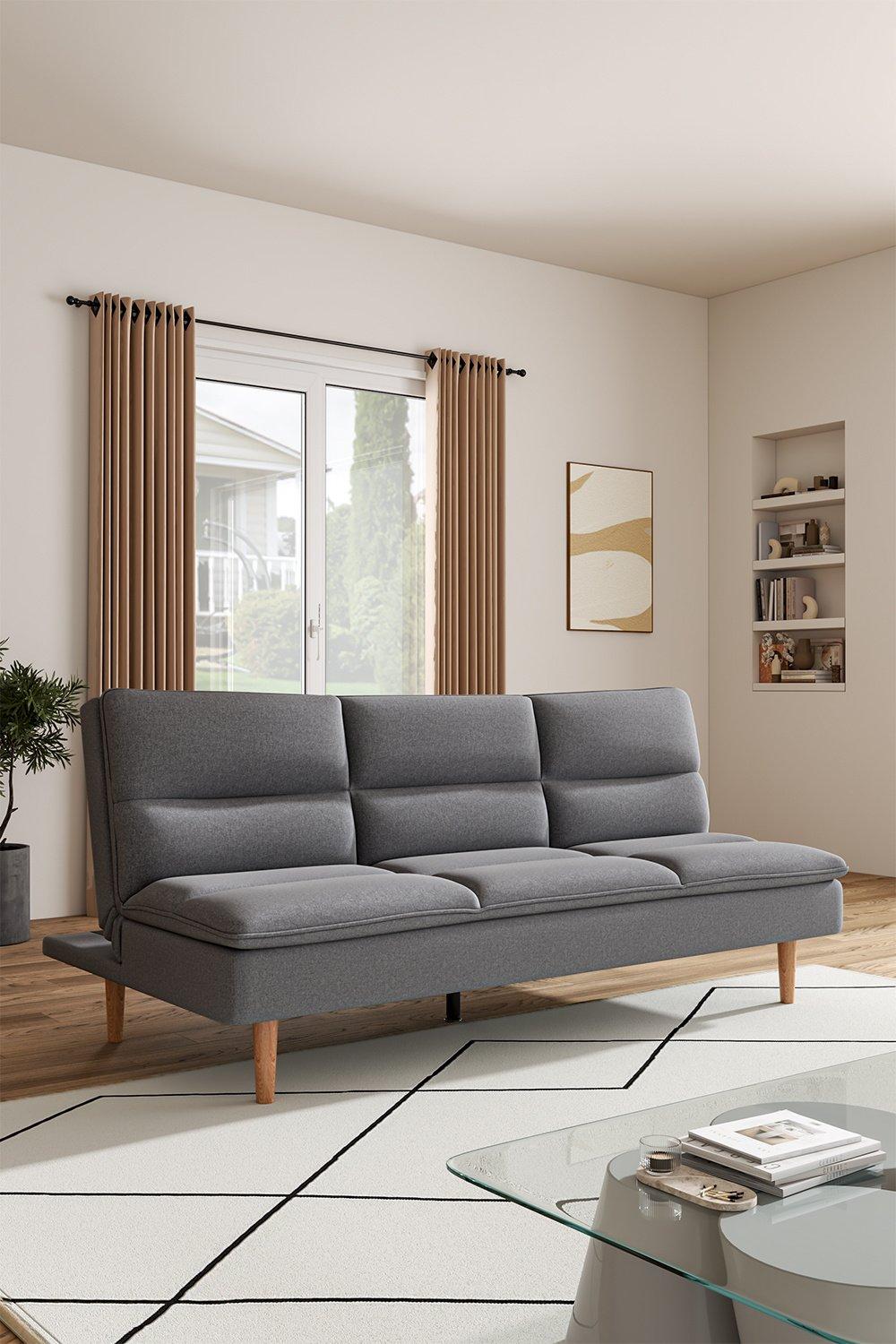 Grey sofa clearance sleeper